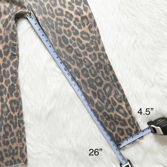 SOLD-Joe’s Raw Hem Leopard Print Skinny Ankle Jeans - Picture 11 of 11